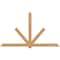 Ekena Millwork Kennewick Timber Gable Bracket, Western Red Cedar, 108"W x 63"H x 1 1/2"D x 5 1/2"F, 14/12 Pitch GBW108X63X0206KEN00SWR - alternate 1